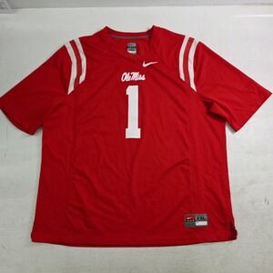 Nike Ole Miss Rebels #1 Football Jersey Red NCAA College Mens XXL SEC Nike Team